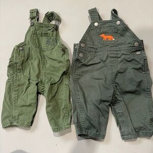 Carter's Bundle of Green Overalls